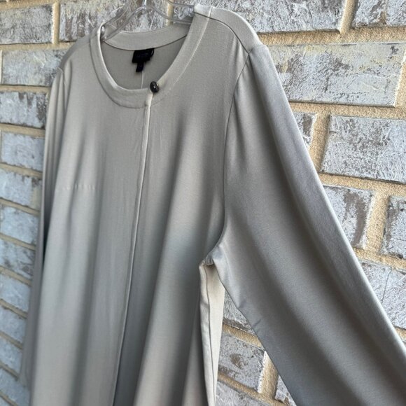 J. Jill Wearever Collection Long Sleeve Overlap Truffle Cardigan Women's Size L - Picture 6 of 8